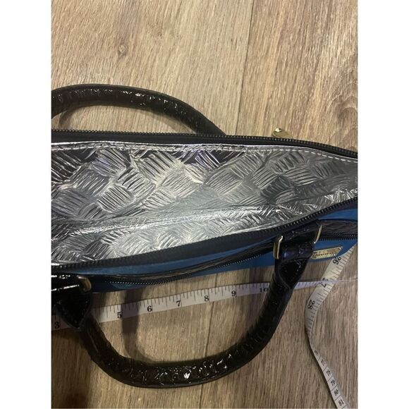 Samantha Brown Blue Wine Insulated Travel Case Purse New - Picture 5 of 6